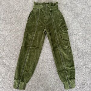 Adidas x Ivy Park Olive Green Belted High Waist
Corduroy Cargo Pants